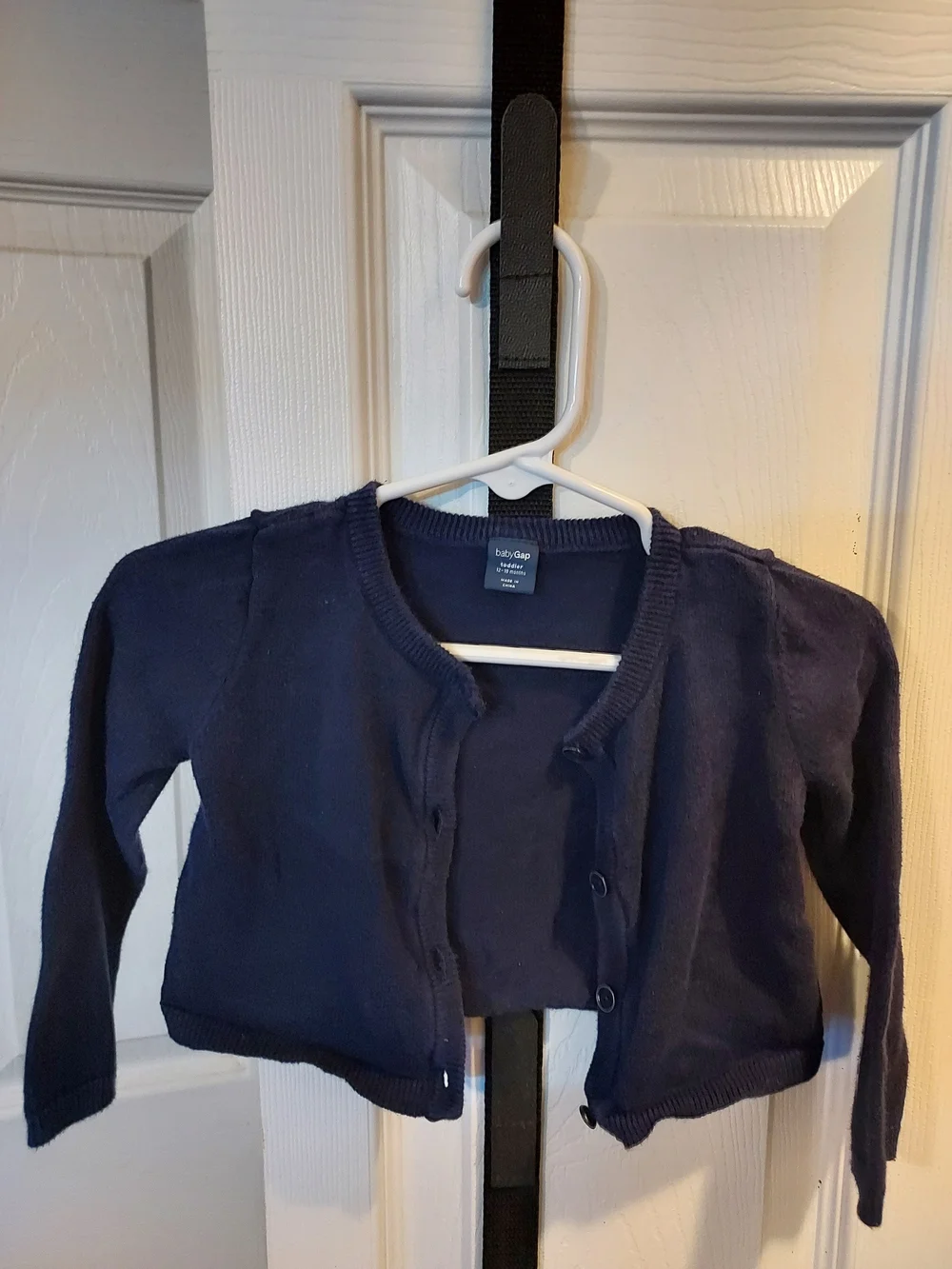 GAP Navy Button-Front Baby Cardigan